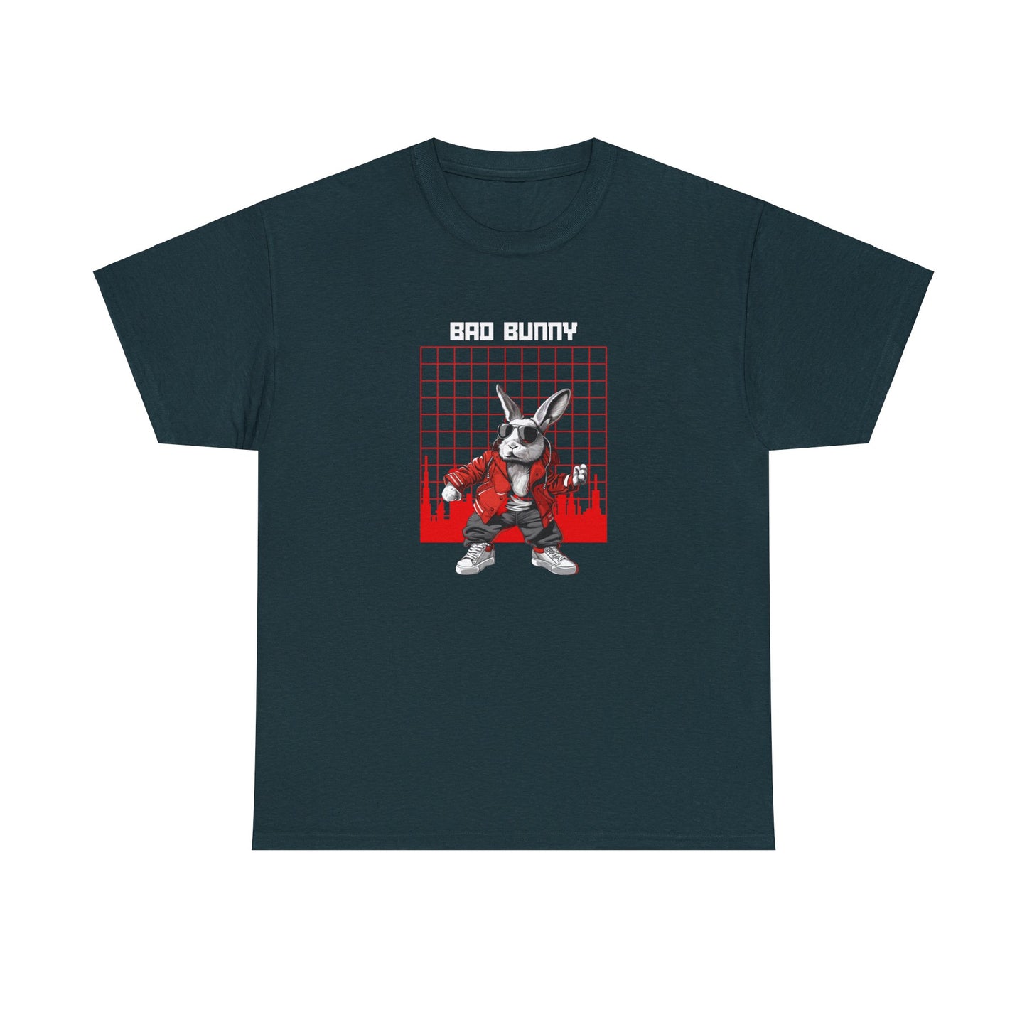 BAD BUNNY Unisex T-Shirt, Cartoon Bunny, Gangster Bunny
