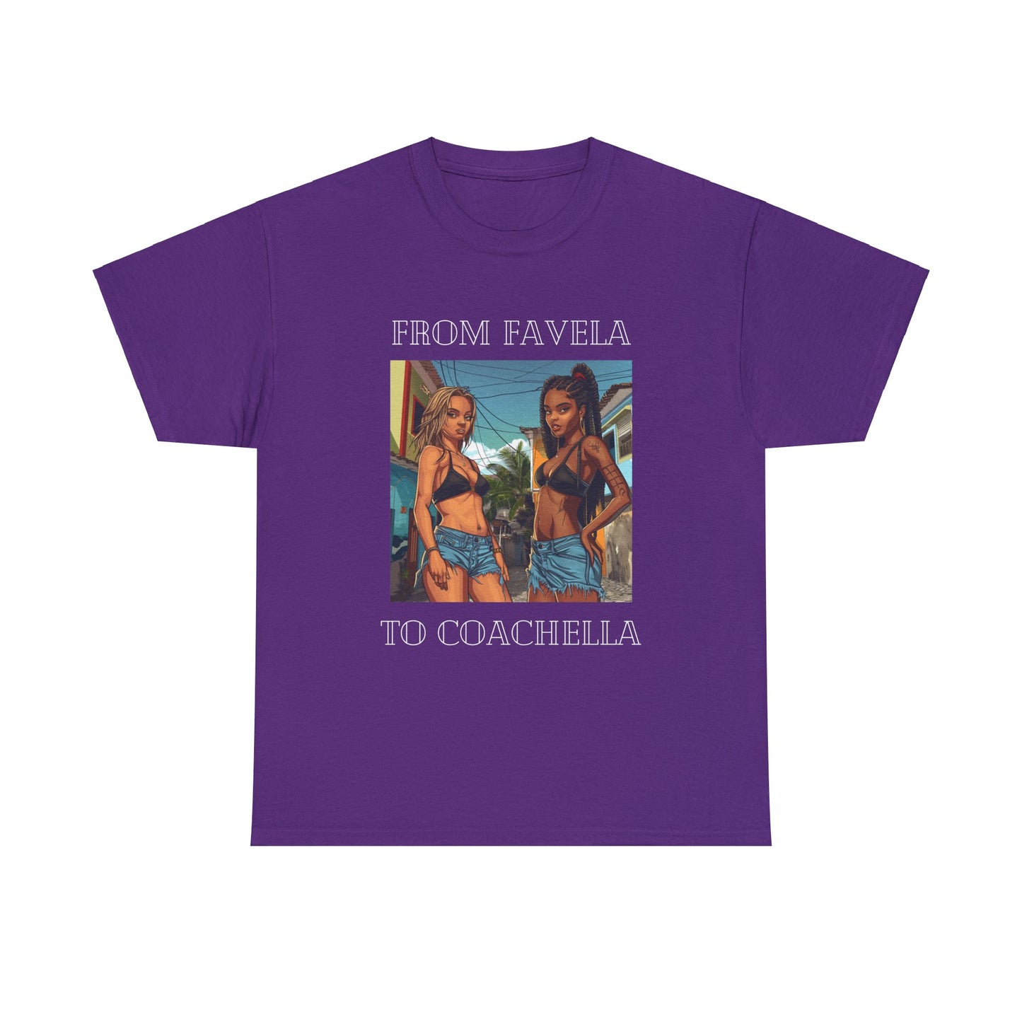 From Favela To Coachella T Shirt, Party T shirt, Coachella, Brazilian Girls T Shirt