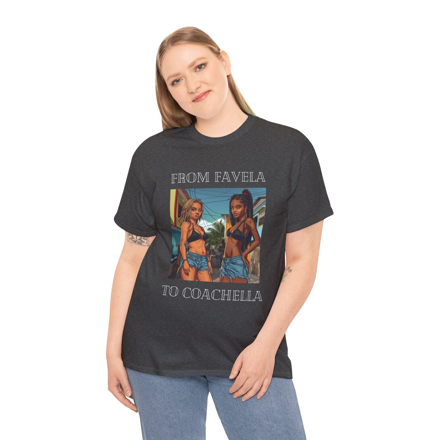 From Favela To Coachella T Shirt, Party T shirt, Coachella, Brazilian Girls T Shirt