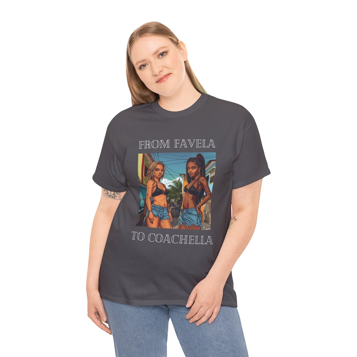 From Favela To Coachella T Shirt, Party T shirt, Coachella, Brazilian Girls T Shirt