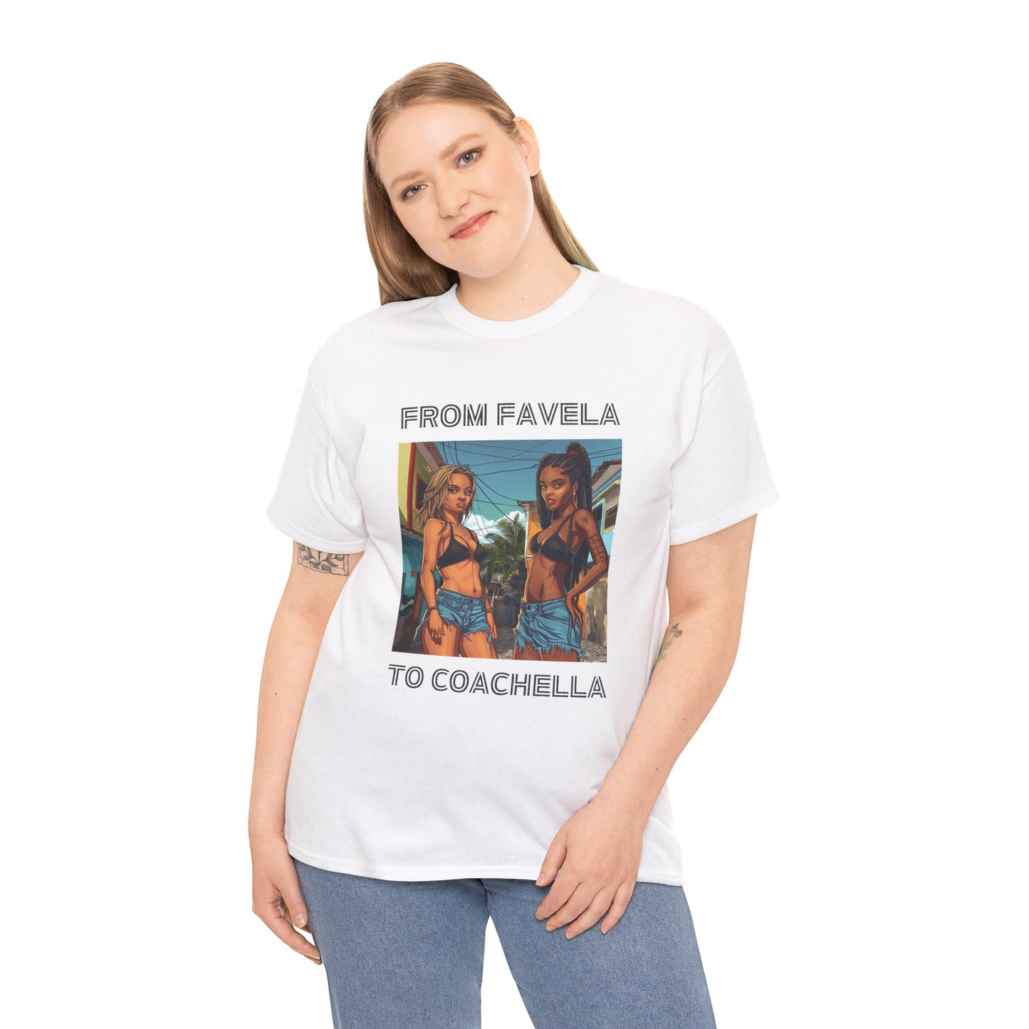 From Favela To Coachella T Shirt, Party T shirt, Coachella, Brazilian Girls T Shirt