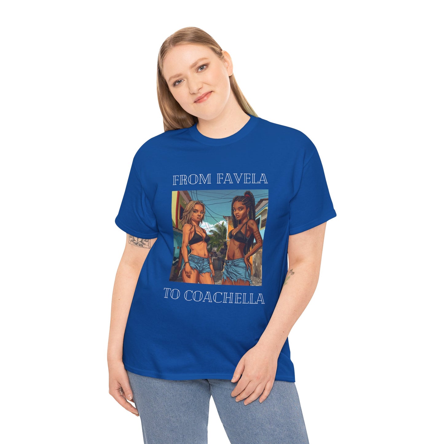 From Favela To Coachella T Shirt, Party T shirt, Coachella, Brazilian Girls T Shirt