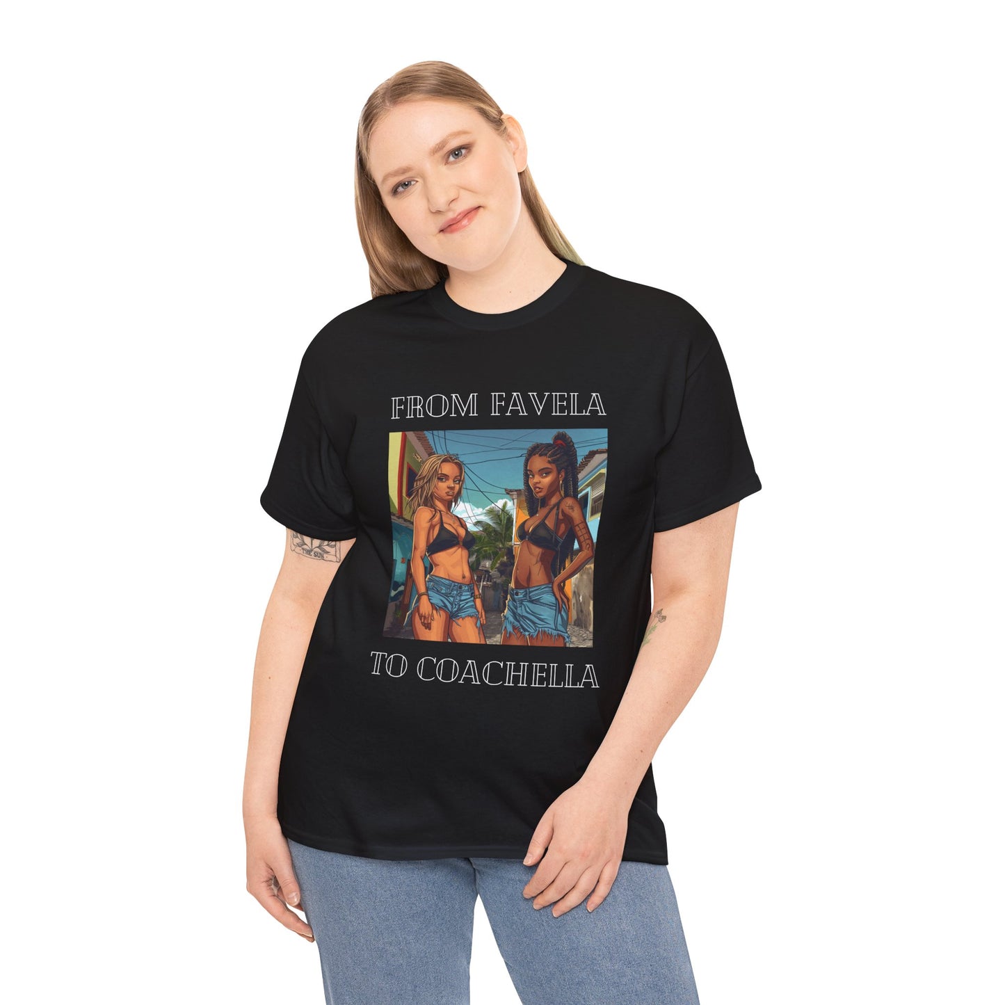 From Favela To Coachella T Shirt, Party T shirt, Coachella, Brazilian Girls T Shirt